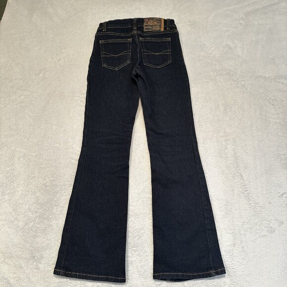 Girls Bootcut Jeans Sz 10 Dark Wash Rhinestone Pockets Denim Y2K Z Cavaricci - Picture 9 of 12